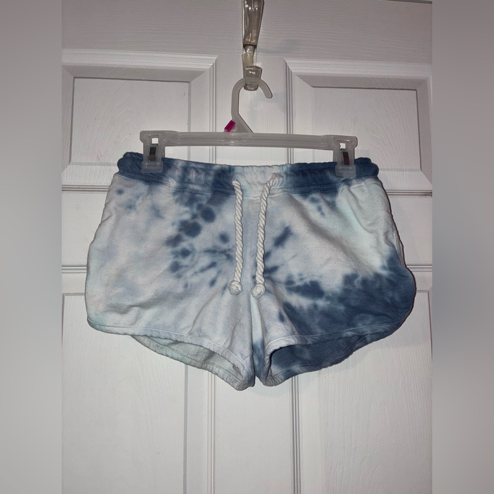 Women's Blue Tie-Dye Shorts